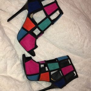 Shi color blocked shoes
